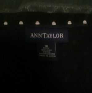Ann Taylor silk polka dot skirt